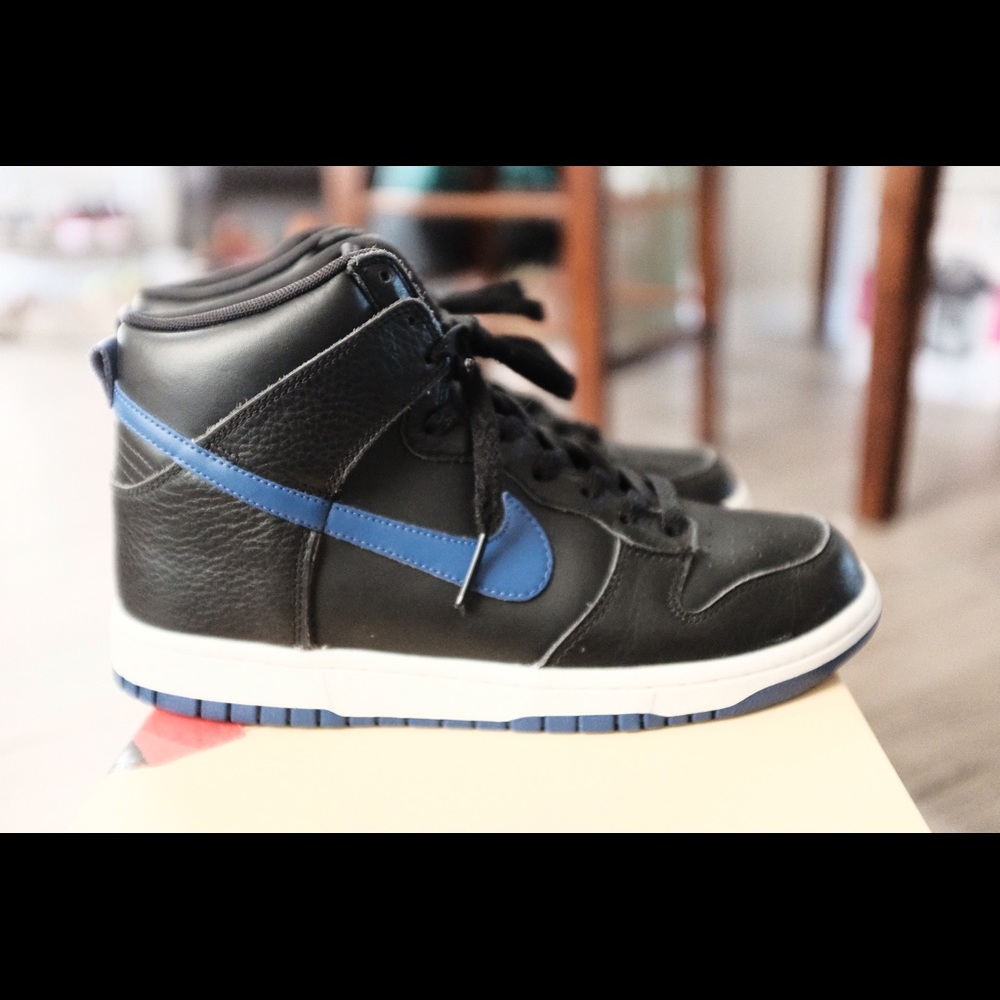 Nike dunk high black/royal